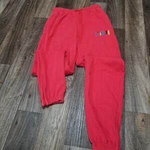 Staple Pigeon Red‎ Sweatpants Joggers size Small Men’s Drawstring Skater